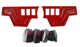 XP1000 6 Switch Dash Panel Red