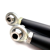 Can-Am X3 Billet Tie Rod Our rods feature our signature ceramic based hard coat anodize for increased wear resistance, as well as the absolute best heim joints on the market the FK JMX rod ends. In steering components especially we only use the best of the best and do not give options of the KMX heims as we do with other components.