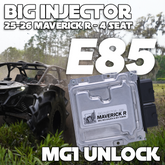 WSRD Big Injector MG1 ECU Unlock & DCT Transmission Tuning | 2025-2026 Maverick R - 4 Seat (274-355HP)
