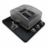6 Way 12V Circuit Screw Fuse Block - LED Indicators