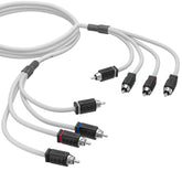 RCA Marine Grade Tinned 100% Copper OFC 6 Feet / 4 Channel - WHITE