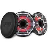 10” Marine 2-Way Hybrid Speaker with RGB LED, Compression Driver and Neodymium Magnet | 450W RMS 4-Ohm