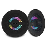 Luxury 6.5” 2-Way Marine Coaxial Speaker with Digital LED Lights and Flush Magnetic Mount Grille | 150W RMS 4-Ohm