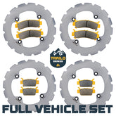 Honda Talon 1000R/1000X/1000X-4 2019-2026 Ridge Rider Rotor and Pad Kit