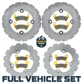 Polaris Ranger XP 1000 / XP Kinetic 2021-2027 Ridge Rider Rotor and Pad Kit