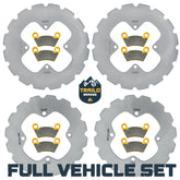 Polaris Ranger 400/500/570/700/800 Mid-Size 2006-2022 Ridge Rider Rotor and Pad Kit
