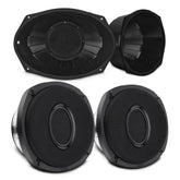 6x9” Hybrid Motorcycle Speaker Bundle – Slim 2-Way Loudspeakers + Sealed ABS Baffles (Pair) | IP65 Water-Resistant, High Output