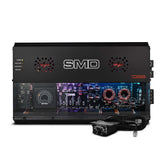 SMD 4-Channel Class AB Amplifier with VM-1 Voltmeter and Digital LED Lights 4 x 500W at 2-Ohm - Steve Meade Designs