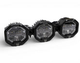 3 Light U-Con Interlocking Off Road LED Pod With Amber or White DRL Running Light