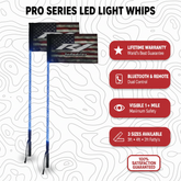 Pro Series RGBW LED Light Whips (Pair)