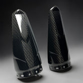 CAN AM MAVERICK R CARBON FIBER REAR SHOCK GUARD / SET