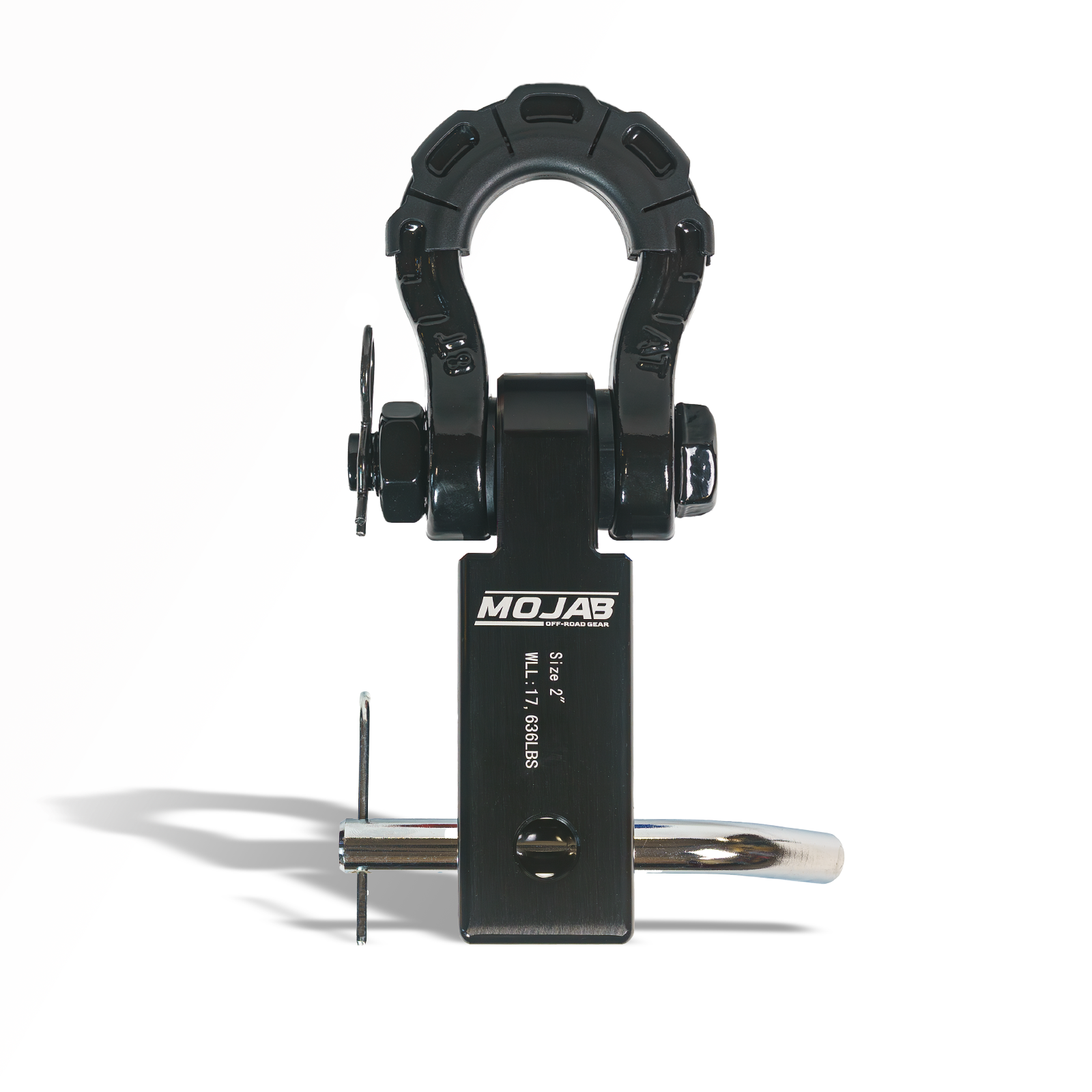 2'' Aluminum Hitch Receiver with Steel D-Shackle