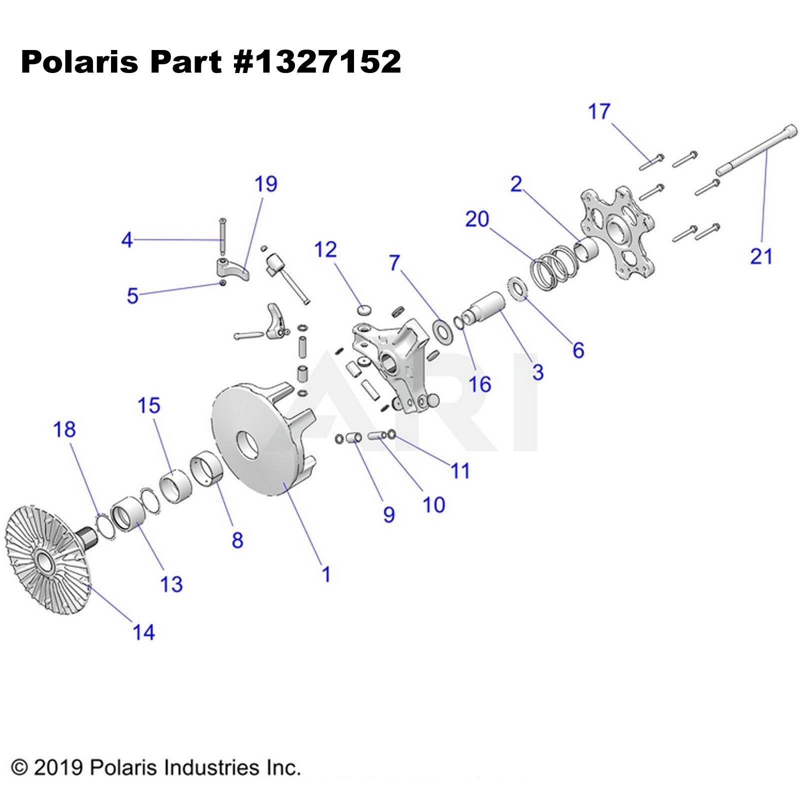 OEM Polaris Primary Clutch 2211626 RZR XP Turbo, Turbo S 2021 ONLY