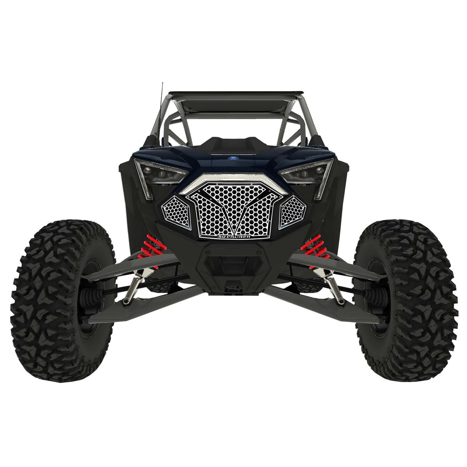 3 Piece Laser Cut Steel Grille RZR PRO R & Turbo R