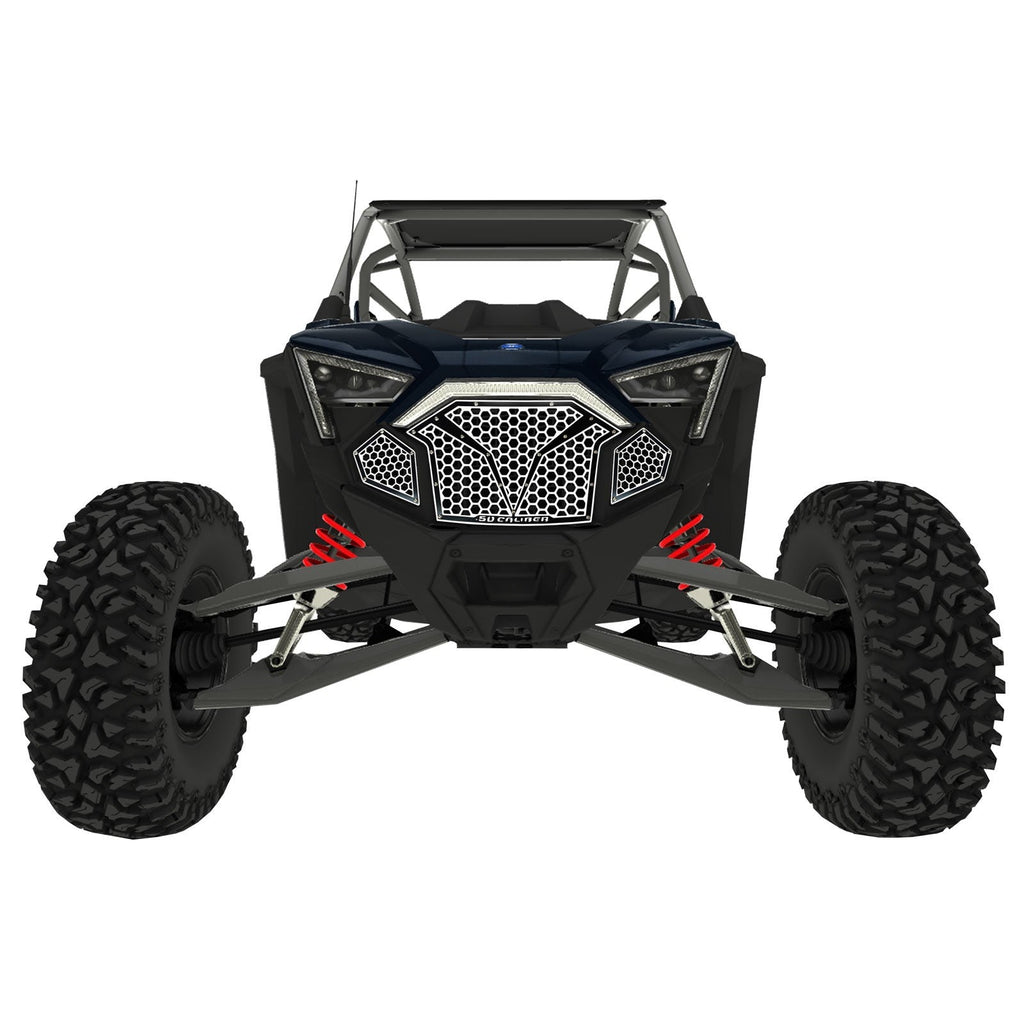 3 Piece Laser Cut Steel Grille RZR PRO R & Turbo R