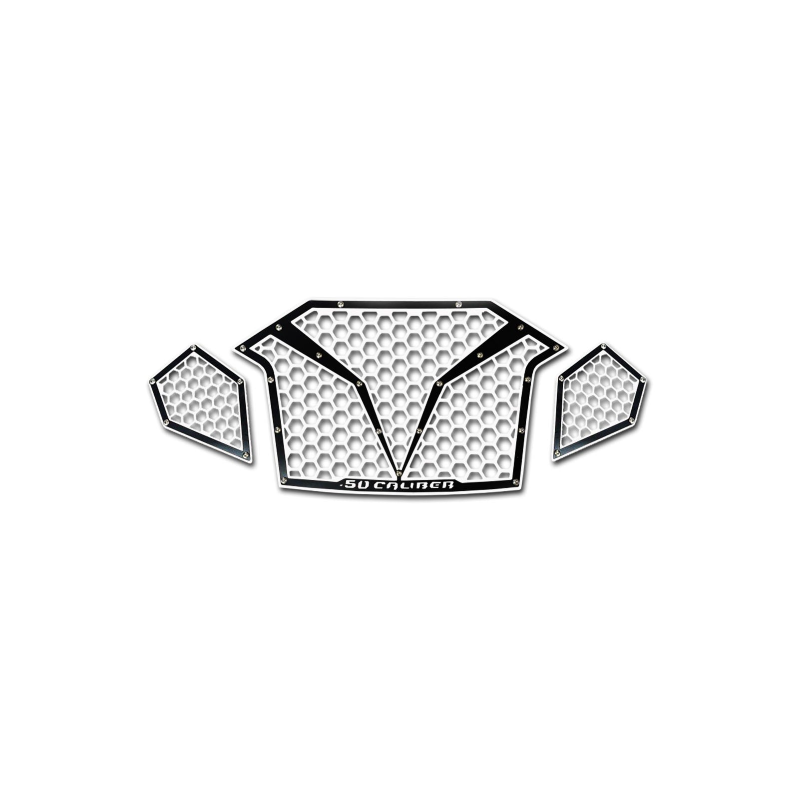 3 Piece Laser Cut Steel Grille RZR PRO R & Turbo R