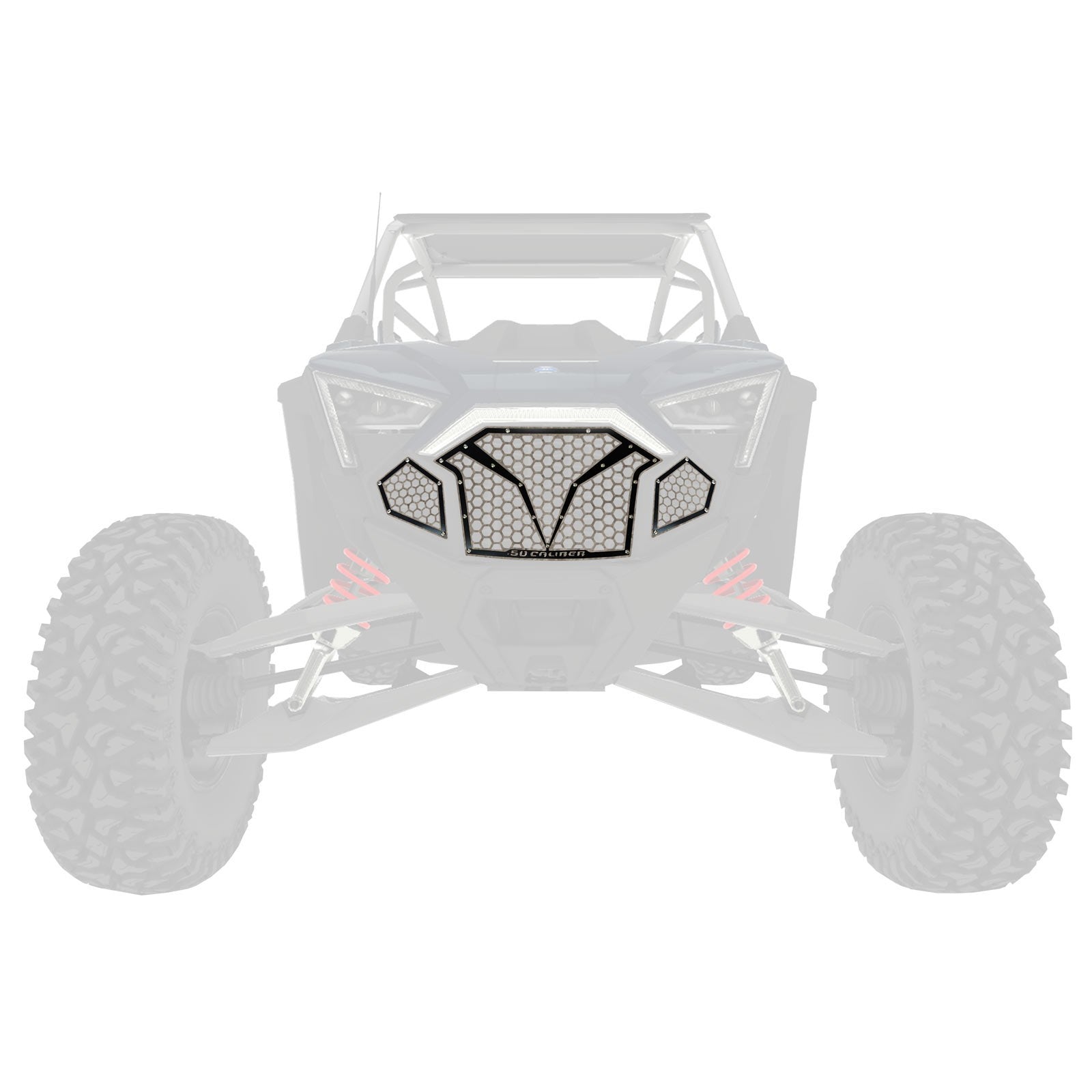 3 Piece Laser Cut Steel Grille RZR PRO R & Turbo R