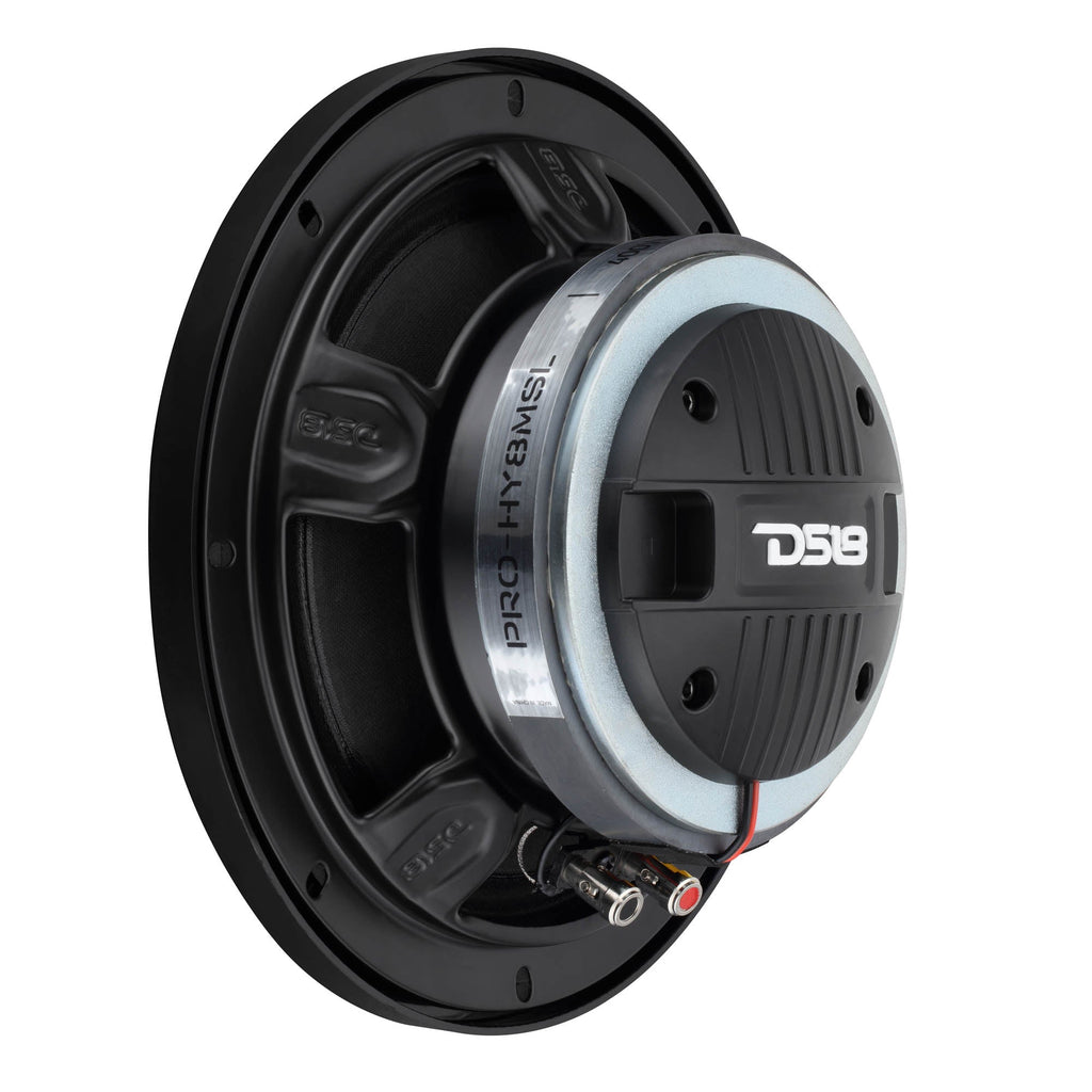 PRO 8" Shallow Coaxial Hybrid Mid-Range Loudspeaker with Built-in Driver | 200W RMS 8-Ohm