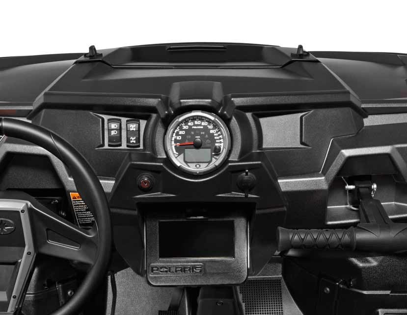 XP1000 3 piece Dash Panel Silver with switches