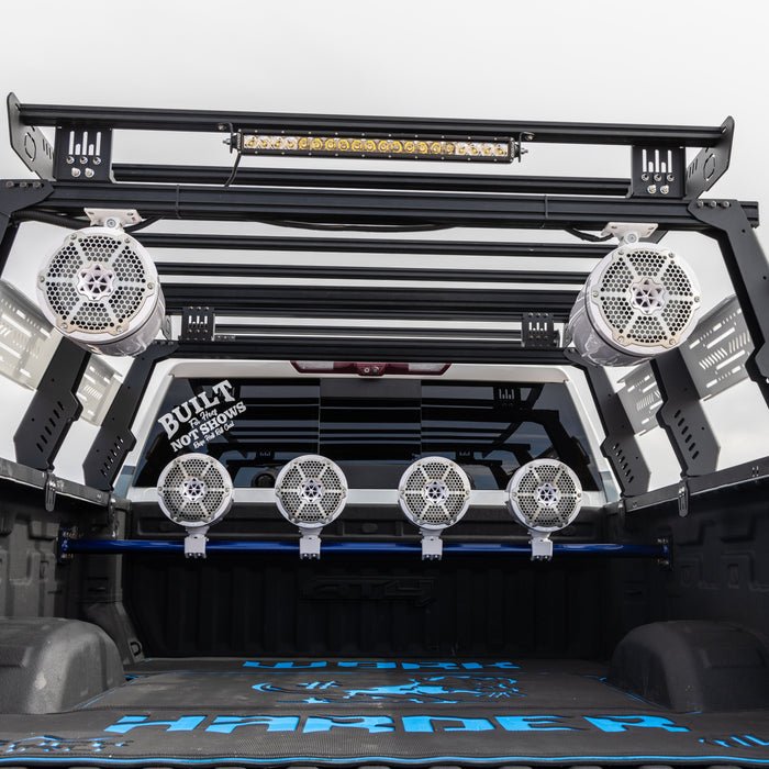 NXL 6.5" Neodymium Marine and Powersports Towers with Built-in Passive Radiator, 1" Driver and LED RGB Lights 150 Watts Rms -White