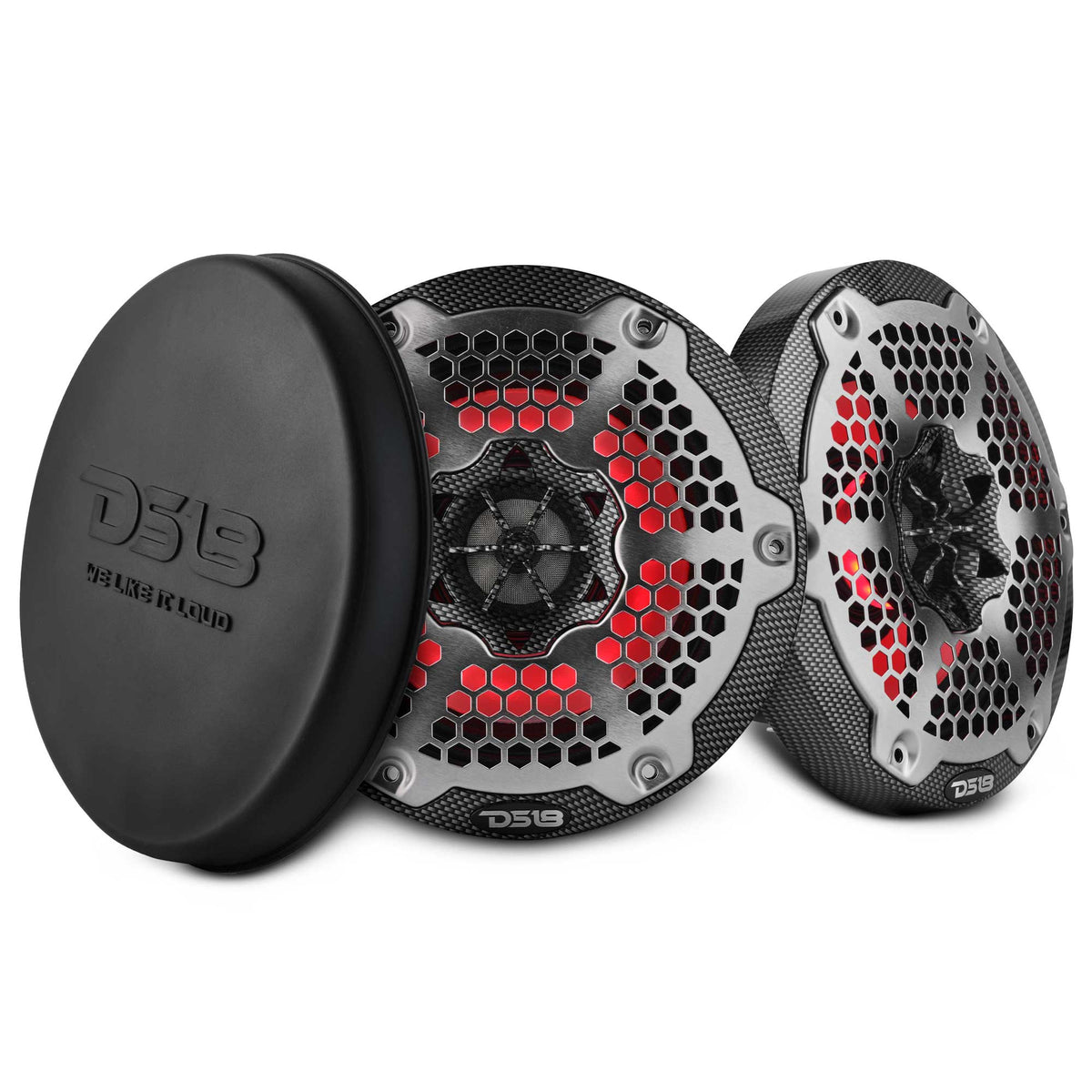 6.5” Marine 2-Way Hybrid Speaker with RGB LED, Compression Driver and Neodymium Magnet | 250W RMS 4-Ohm