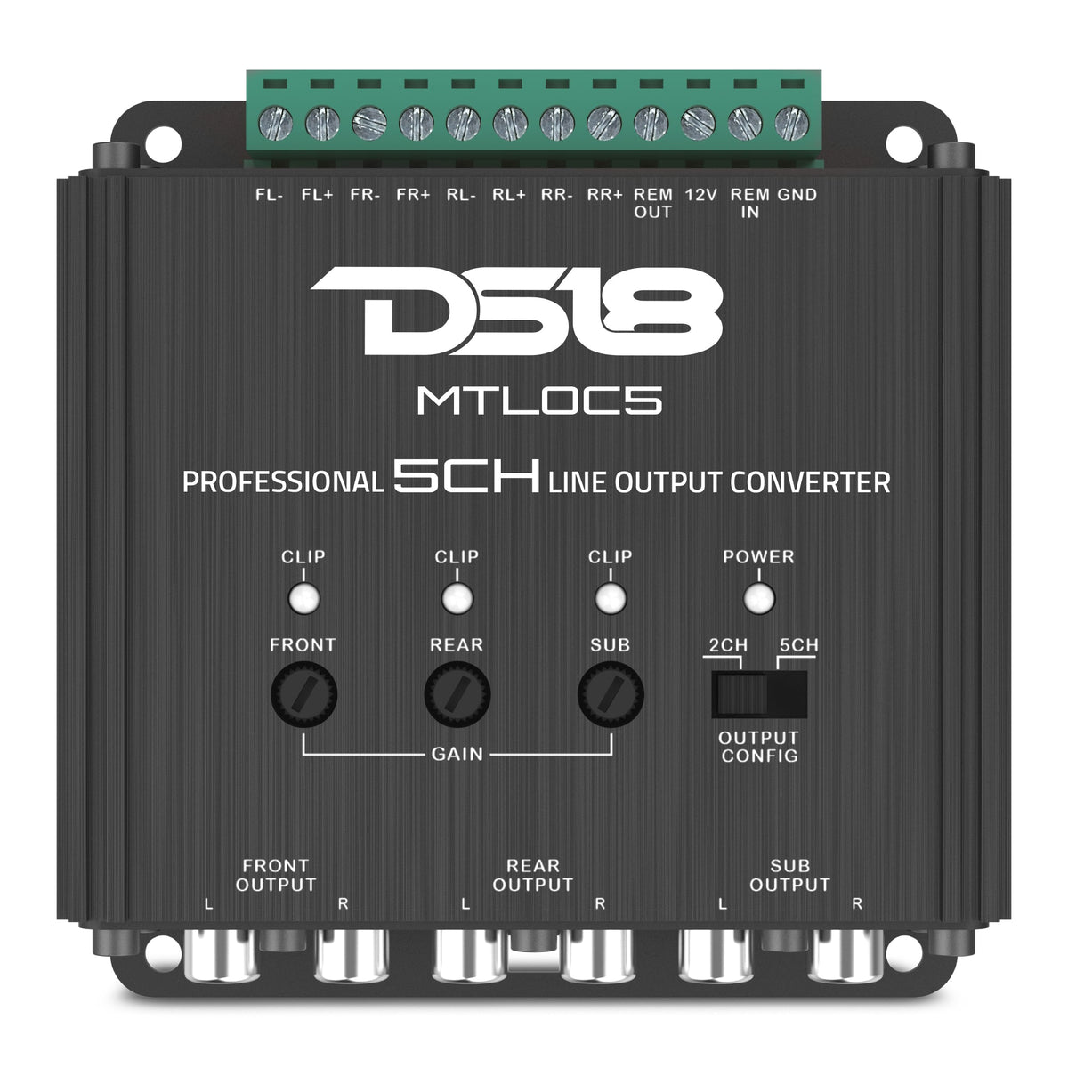 5-Channel High-to-Low Level Line Output Converter with Remote Turn-On
