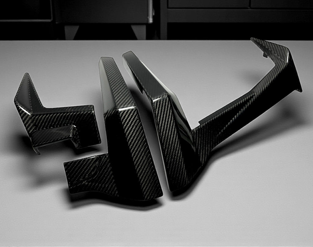2020-24 POLARIS RZR PRO XP / PRO R CARBON FIBER DASH TRIM KIT ( 3 PC )