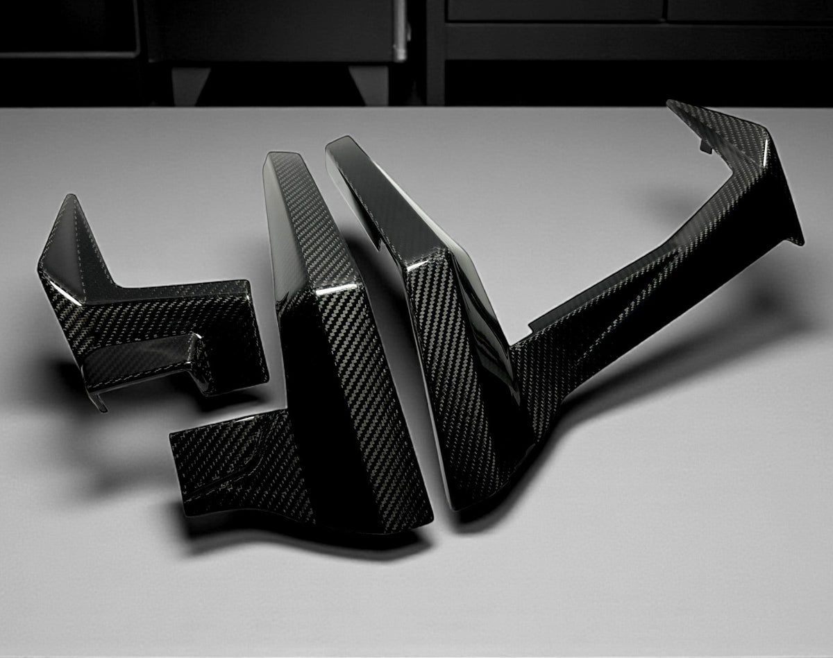 2020-24 POLARIS RZR PRO XP / PRO R CARBON FIBER DASH TRIM KIT ( 3 PC )