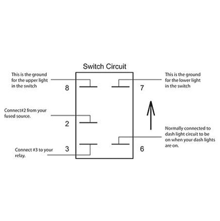 12v Dual LED Rocker Switch (5 Colors)