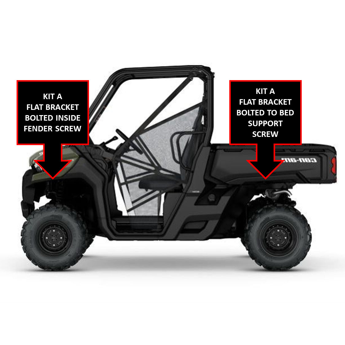 Polaris RZR, Ranger Specific Rock Light Bracket Mounts