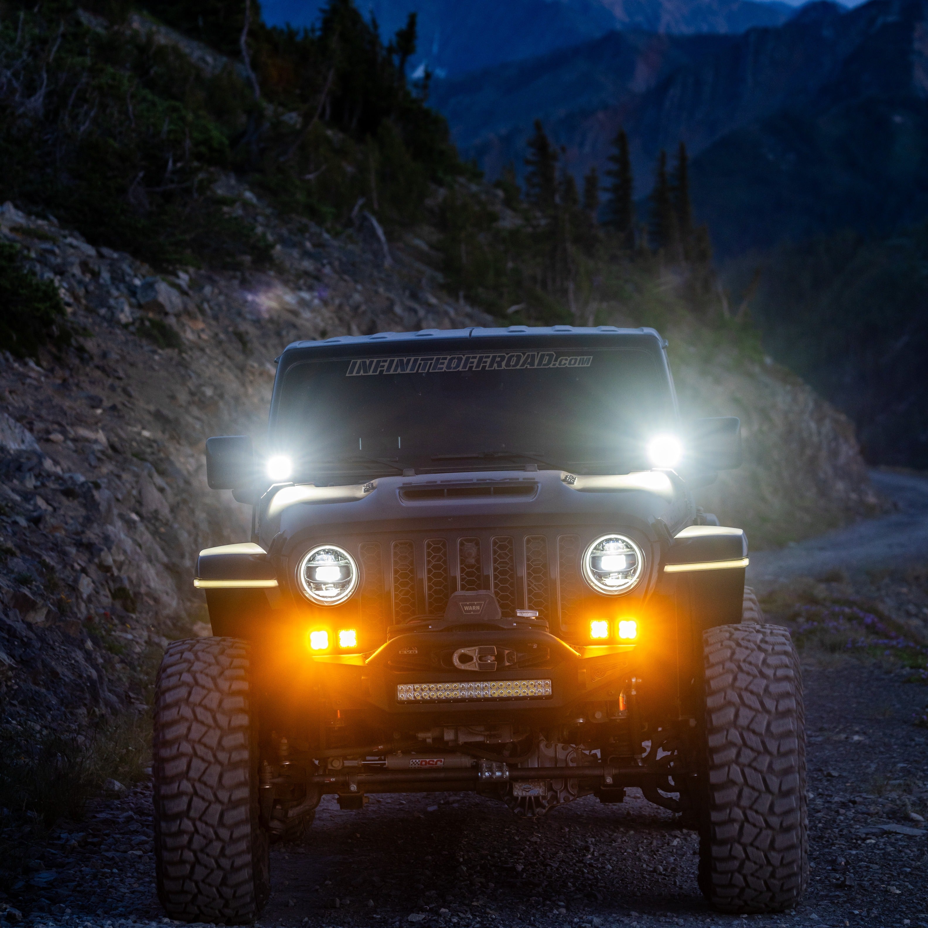 60w 3" Pod (w/ Amber DRL) (Pair)