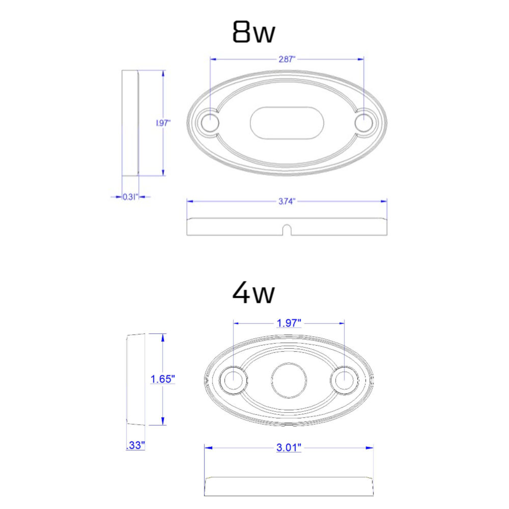 (ATV/4-Wheeler) RGB+W Rock Light Kit