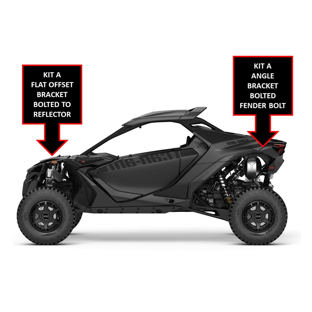 Can-Am X3, Maverick R, Defender Specific Rock Light Bracket Mounts