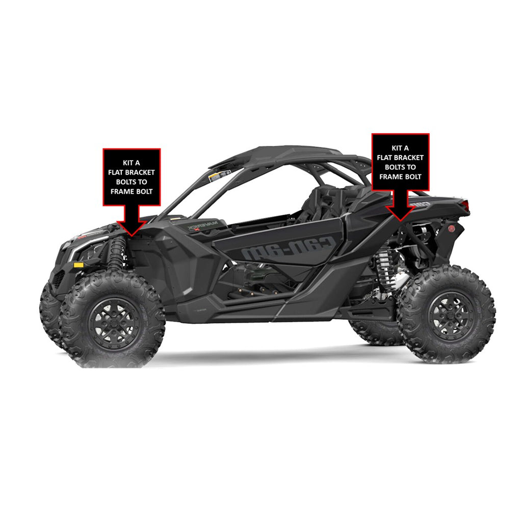 Can-Am X3, Maverick R, Defender Specific Rock Light Bracket Mounts
