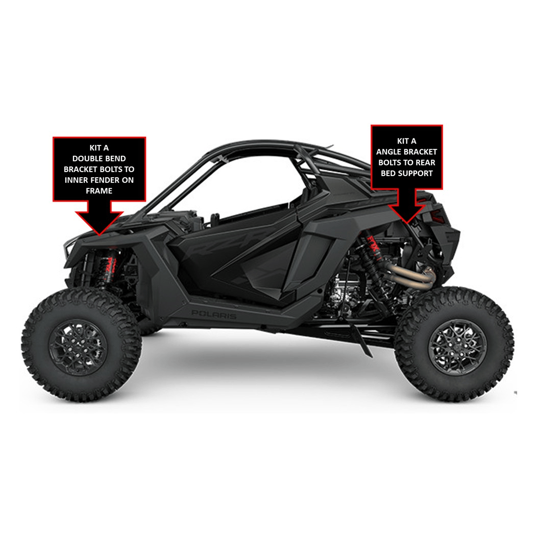 Polaris RZR, Ranger Specific Rock Light Bracket Mounts