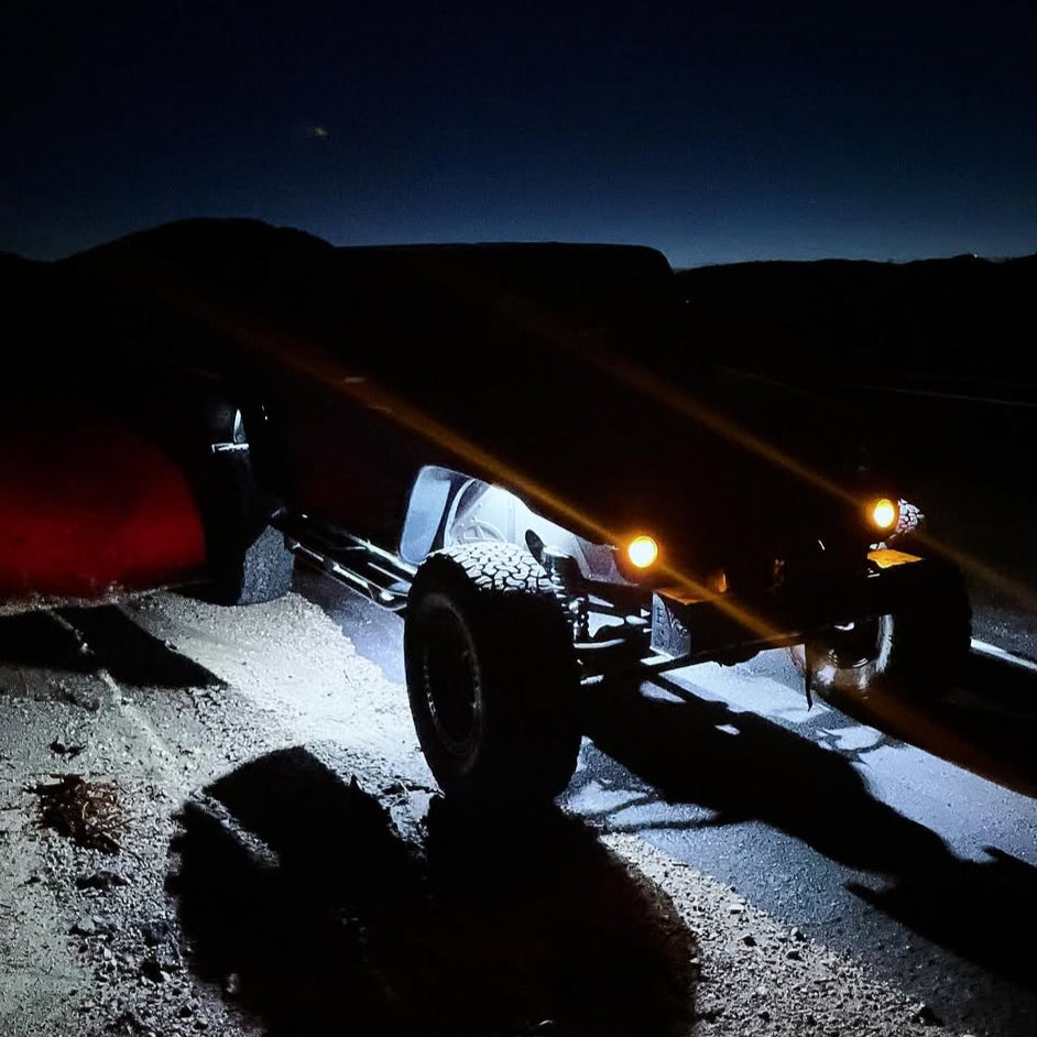 (UTV) White LUX Monster Magnetic Rock Light Kit