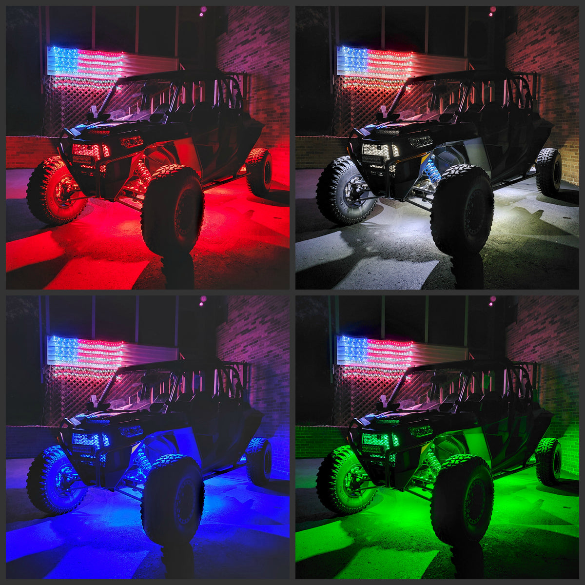 (UTV) RGB+W LUX Monster Magnetic Rock Light Kit