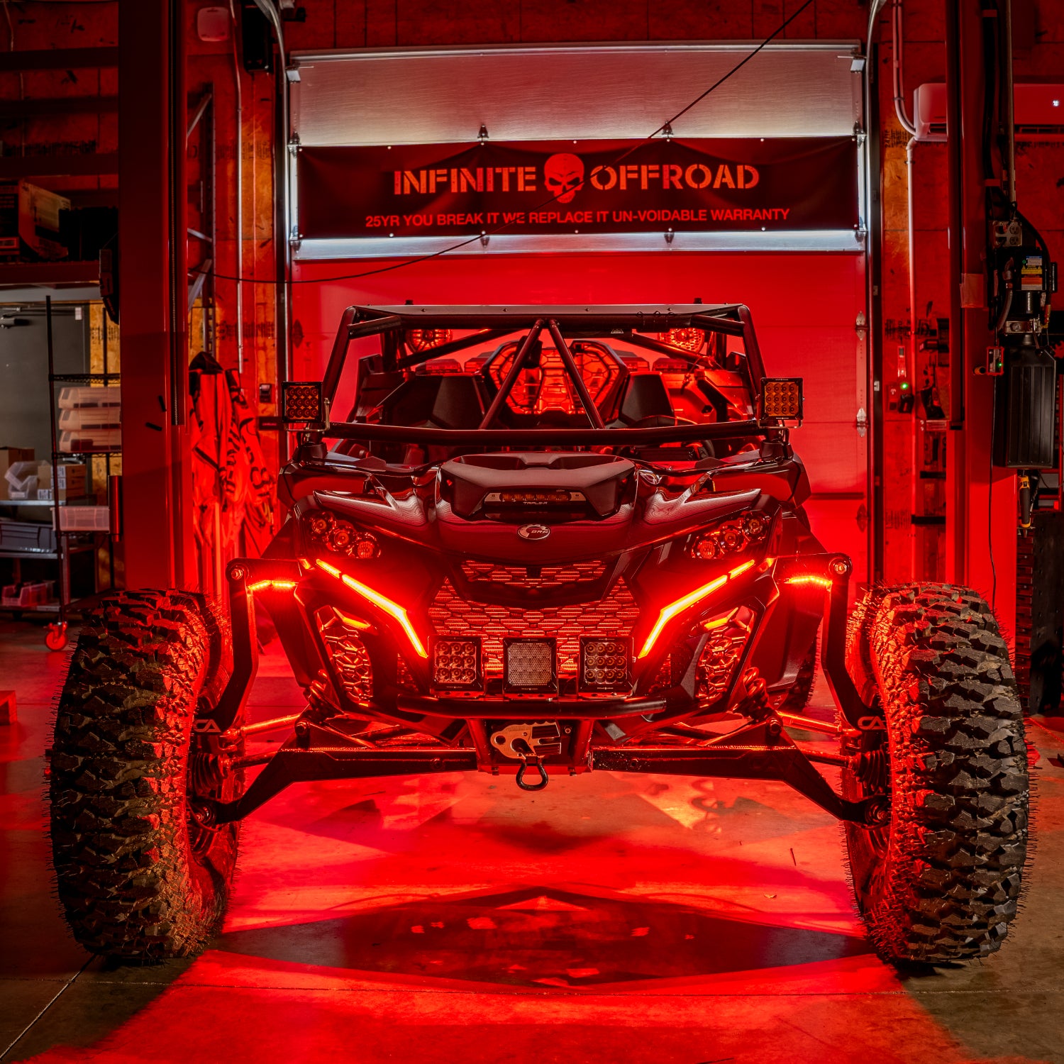 (Can-Am) Mav R, X3, Defender Model Specific RGB+W Rock Light Kit