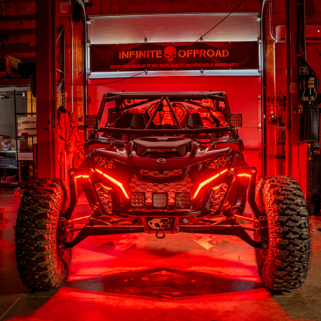 (Can-Am) Mav R, X3, Defender Model Specific RGB+W Rock Light Kit