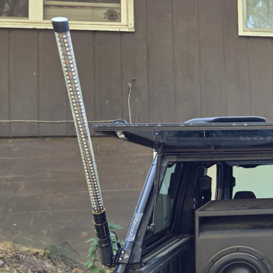 Whip Tube Mount: 360° Adjustable Bracket