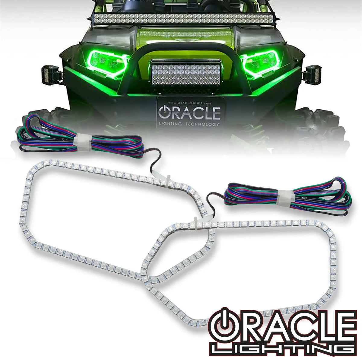 ORACLE Lighting 2009-2016 Polaris RZR LED Headlight Halo Kit