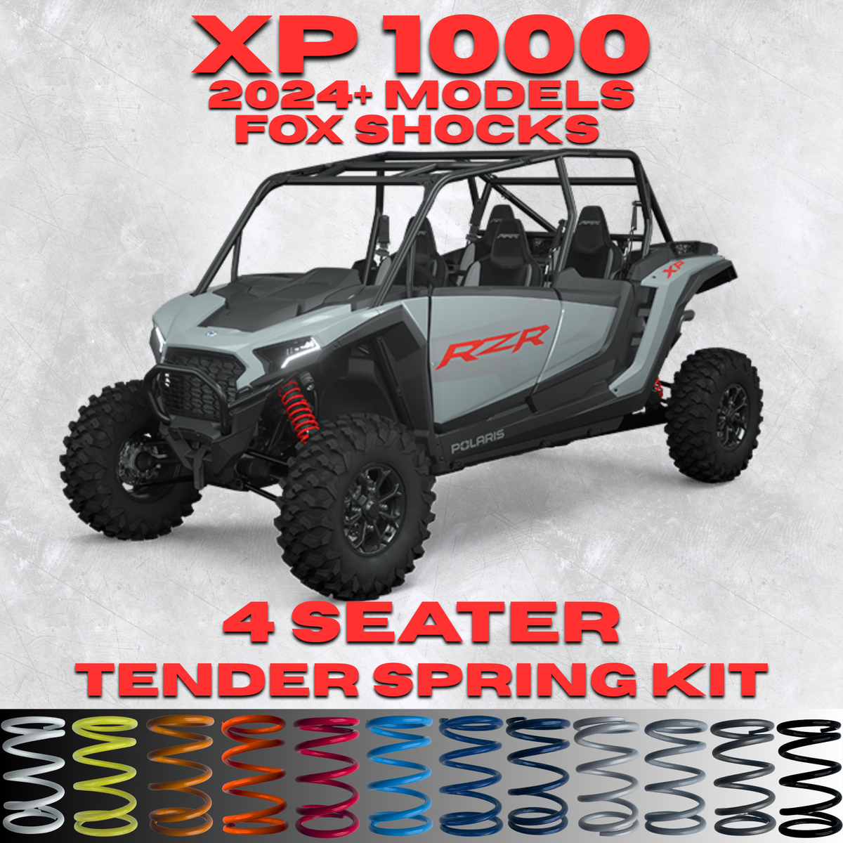 Polaris RZR XP 1000 4 Seater Tender Spring Kit (Fox Shocks)(2024+)