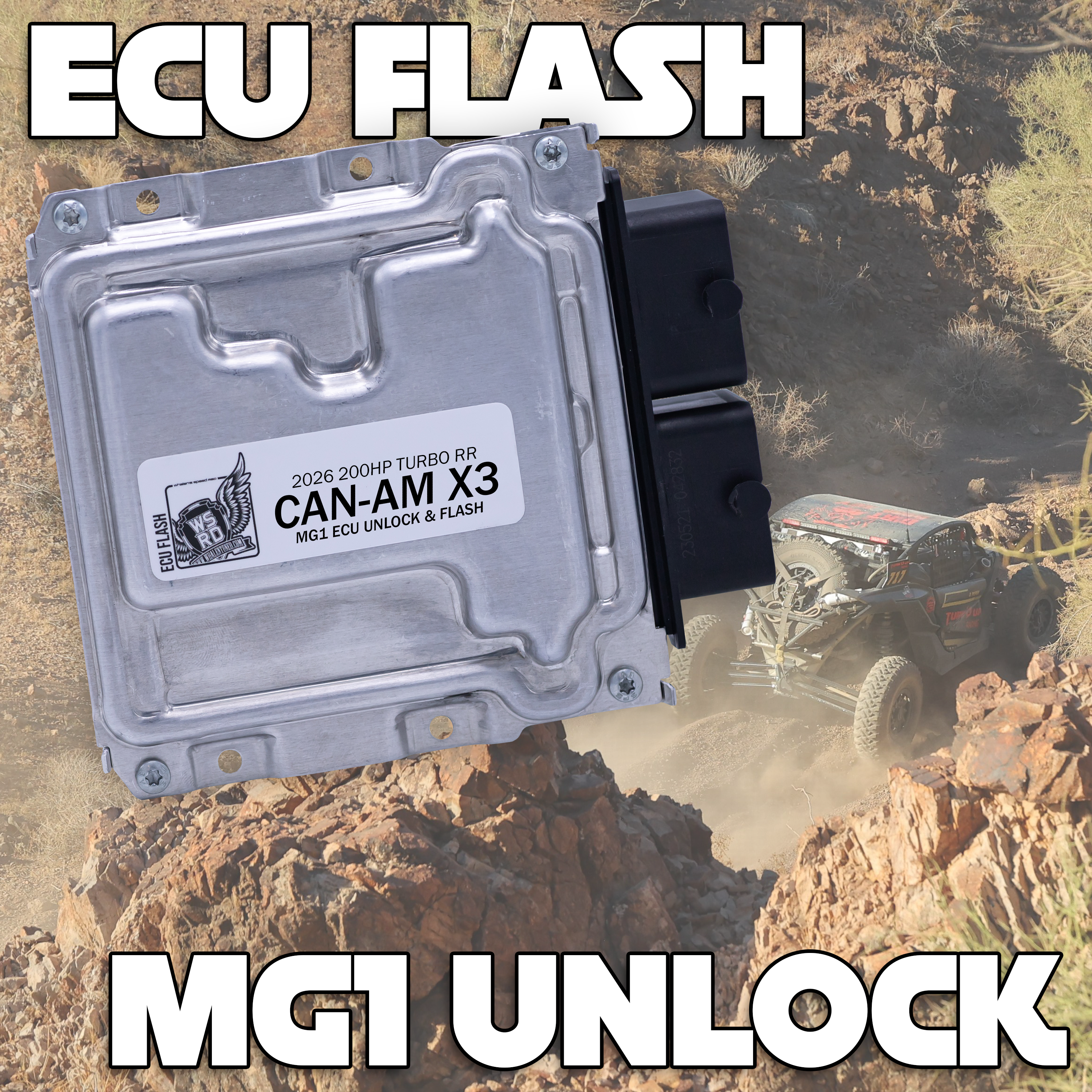 WSRD Stock Injector MG1 ECU Unlock & Flash | 2026 Can-Am X3 Turbo RR (233HP-247HP)