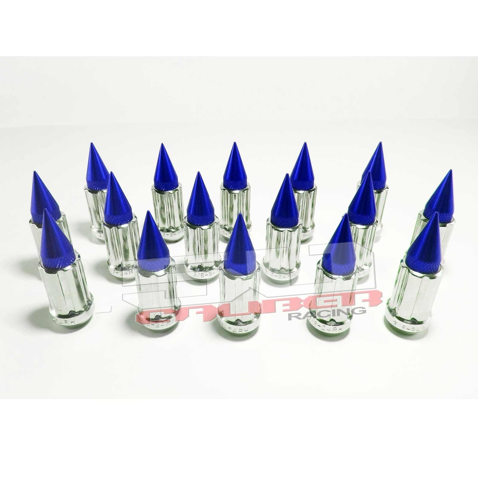 10 x 1.25 mm Spiked Lug nuts Chrome - 16 Pack