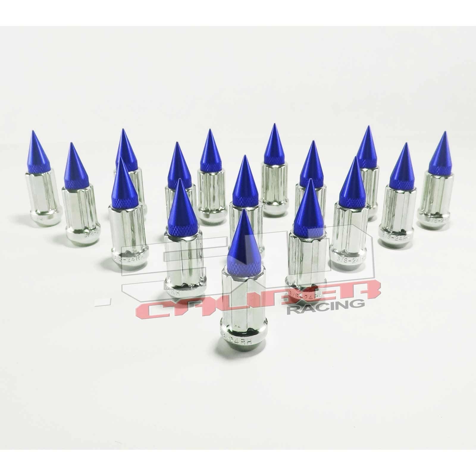 10 x 1.25 mm Spiked Lug nuts Chrome - 16 Pack