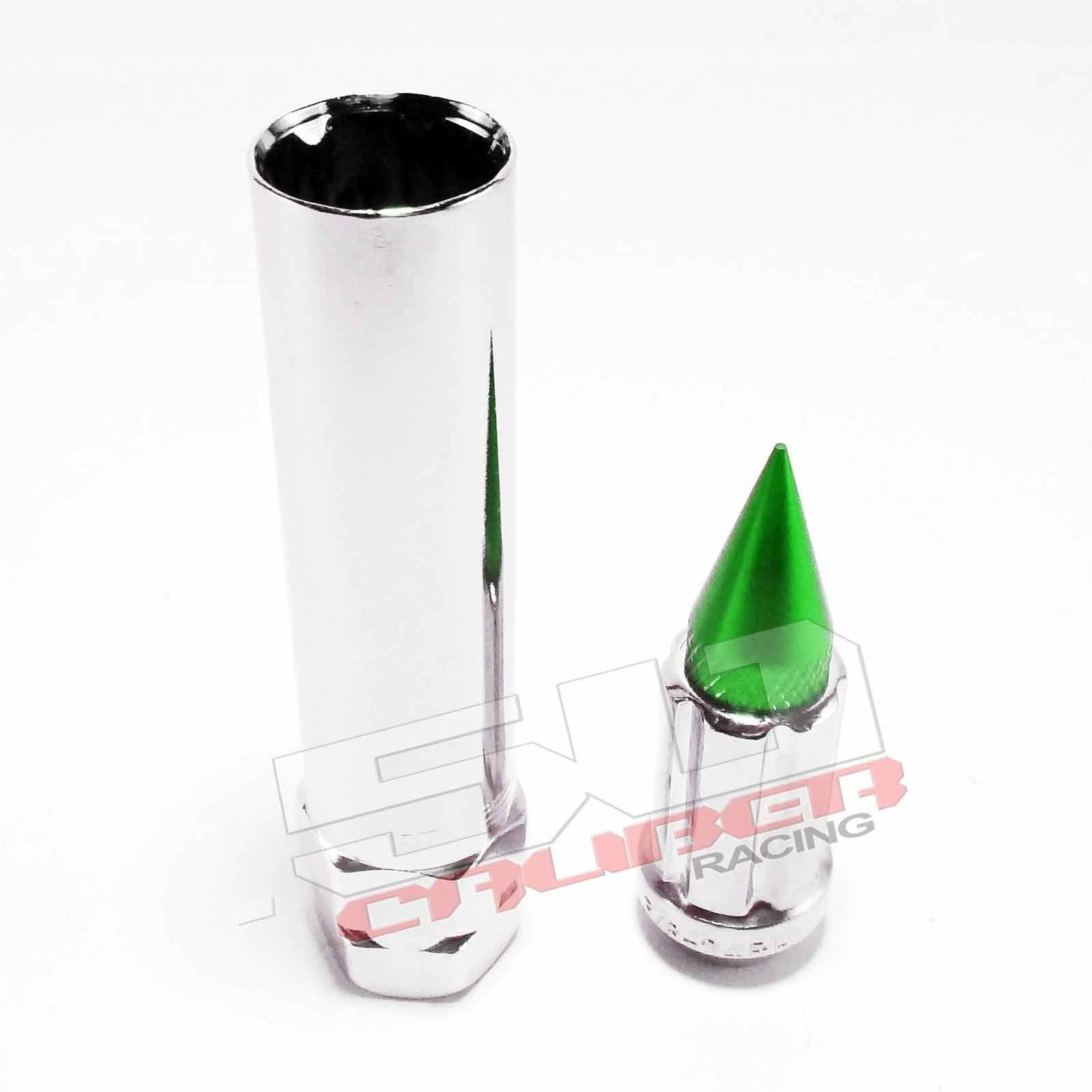 10 x 1.25 mm Spiked Lug nuts Chrome - 16 Pack