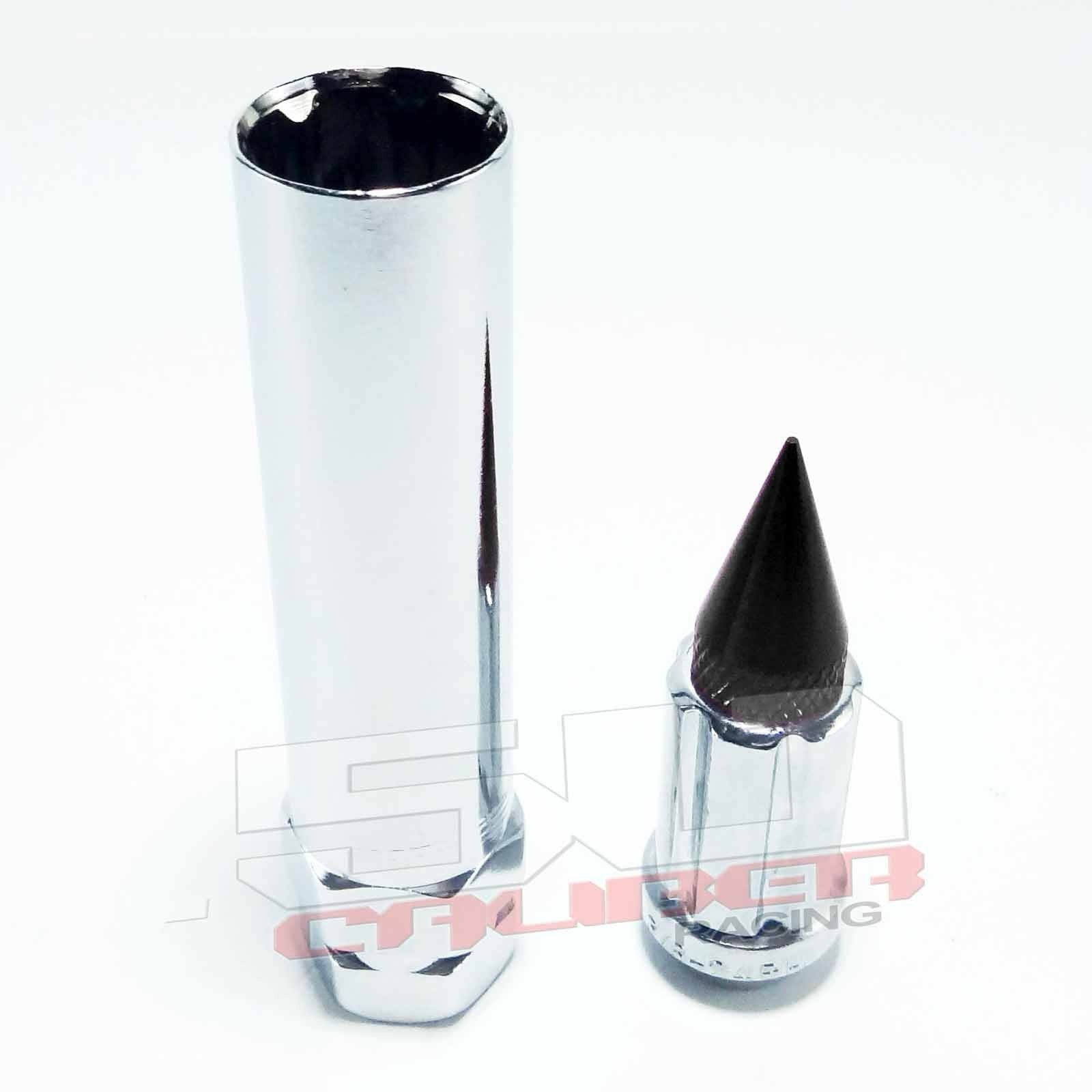 12 x 1.25 mm Chrome Spiked Lug Nuts - 16 Pack