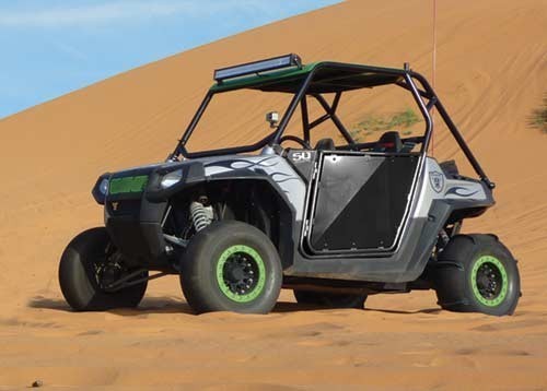 50 Cal RZR Doors White on Black