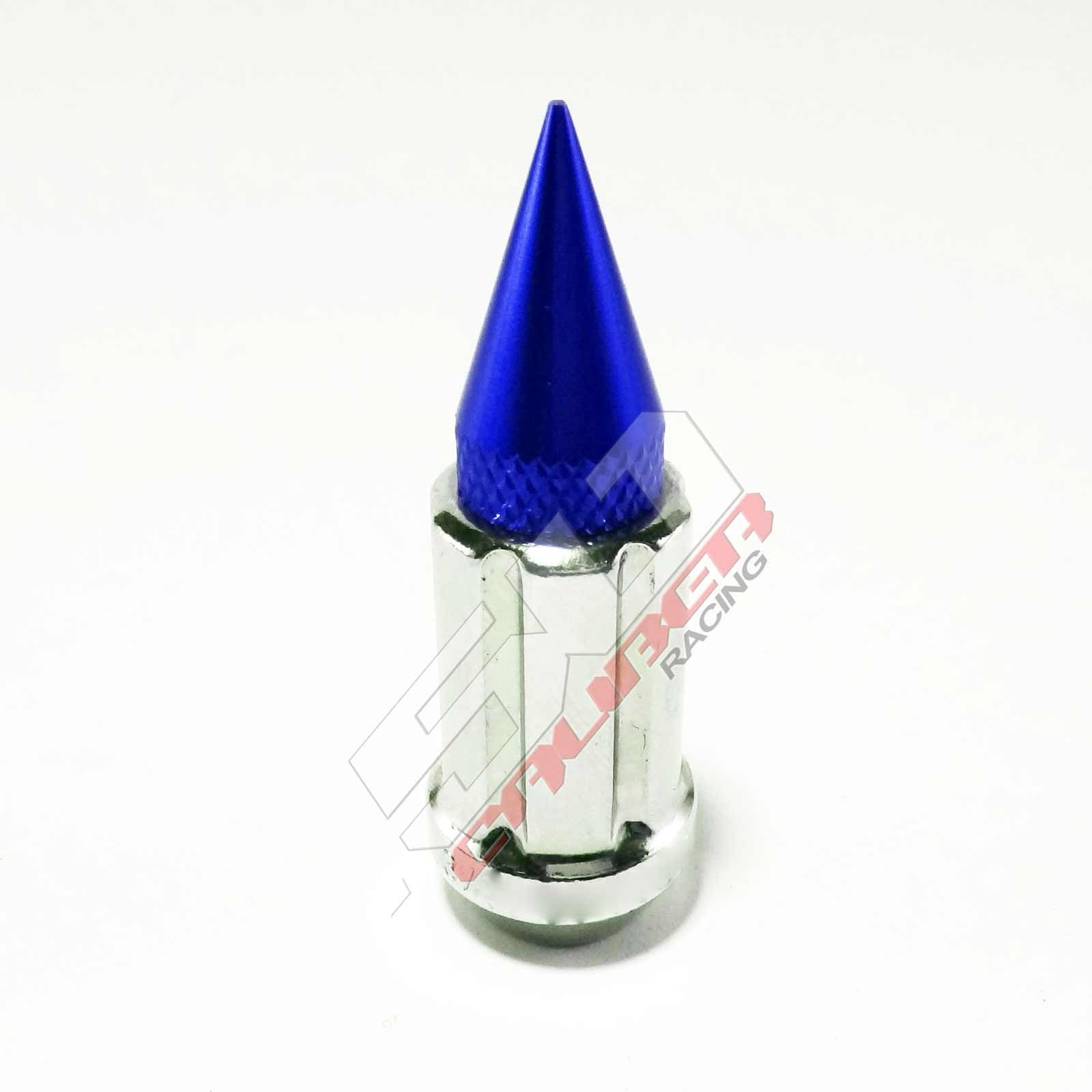 12 x 1.5 mm Chrome Spiked Lug Nuts Anodized - 16 Pack