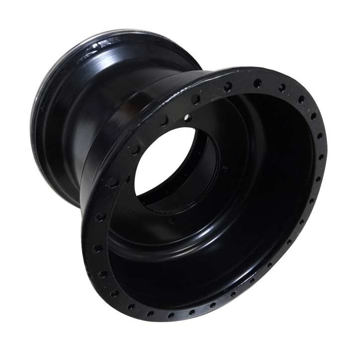 12x6 Beadlock wheel 4x156 .190 4/2 Black Powdercoat
